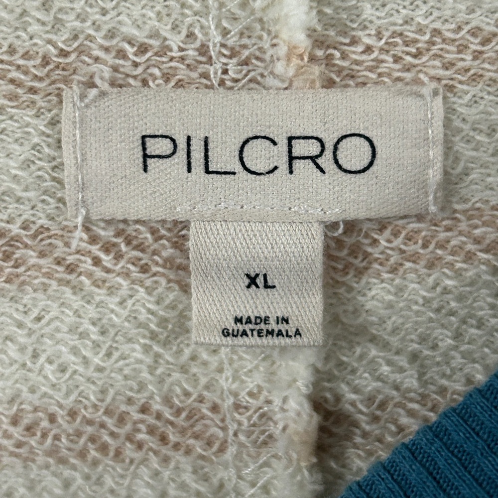 Pilcro Striped Sweatshirt in Cream and Blue Womens XL - Picture 6 of 6